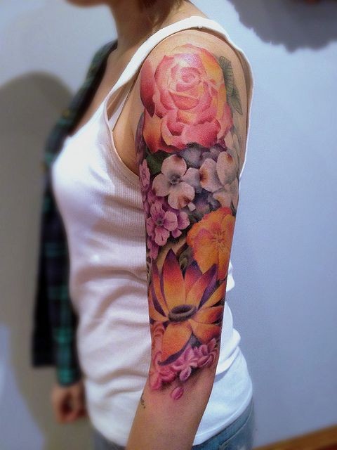Asian Flowers Tattoos 111